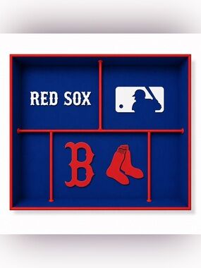 Boston Red Sox MLB Pocket Dump Tray - For Keys, Wallet, Money, Etc